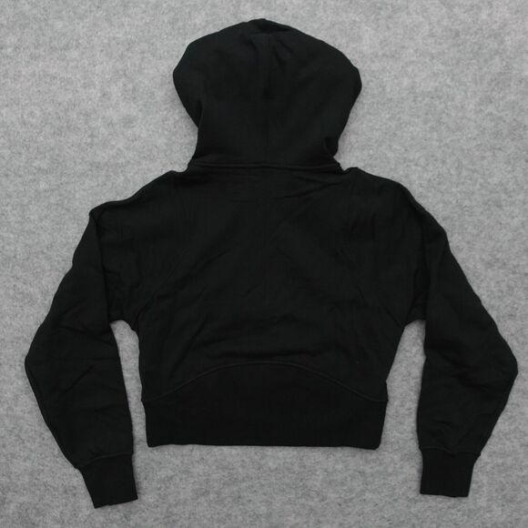 New Lululemon Cotton French Terry Zip Hoodie Black Womens Size 6 - Picture 2 of 10